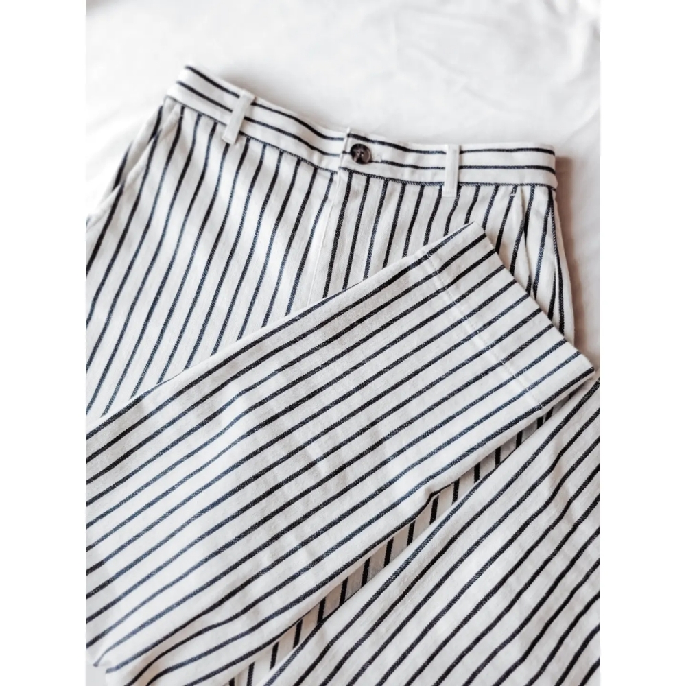 Madewell tapered stripe pants